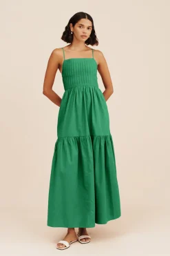 ALEXIS DRESS - TOPAZ GREEN | POSSE Cheap