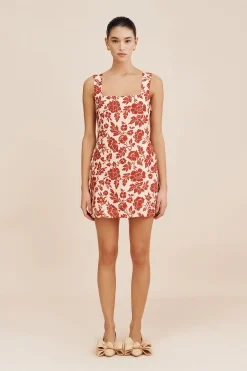 ALICE MINI DRESS - SCARLET BLOOM | POSSE Shop