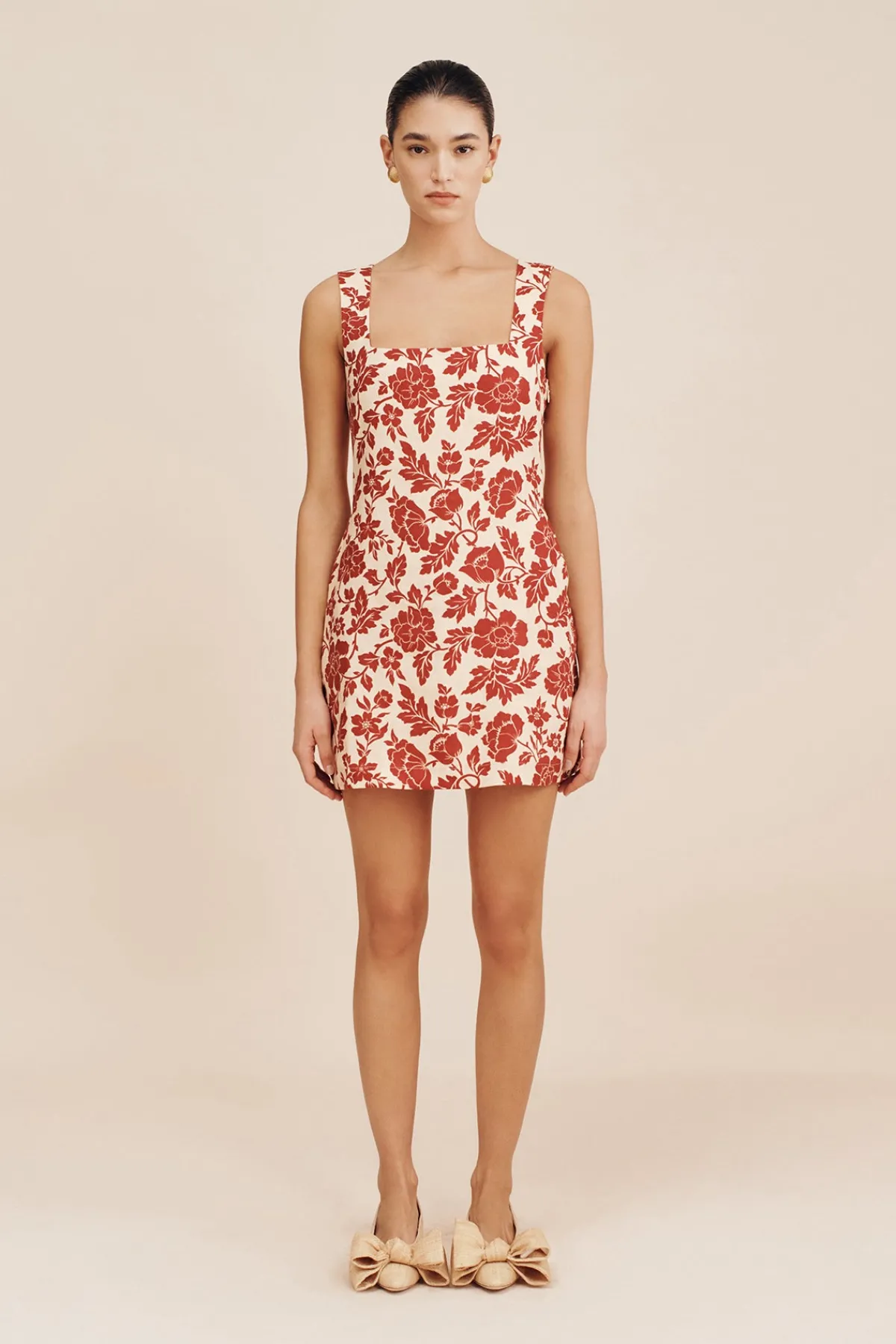 ALICE MINI DRESS - SCARLET BLOOM | POSSE Shop