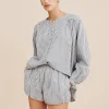 AURELIA SHORT - BLUE GINGHAM | POSSE Cheap