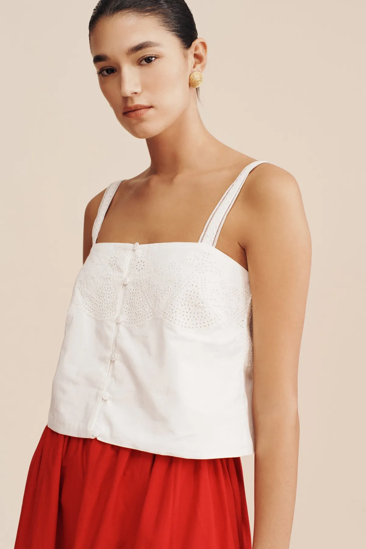 BERYL CAMI - VINTAGE WHITE | POSSE Flash Sale