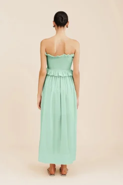 COBY STRAPLESS DRESS - COOL MINT | POSSE Fashion