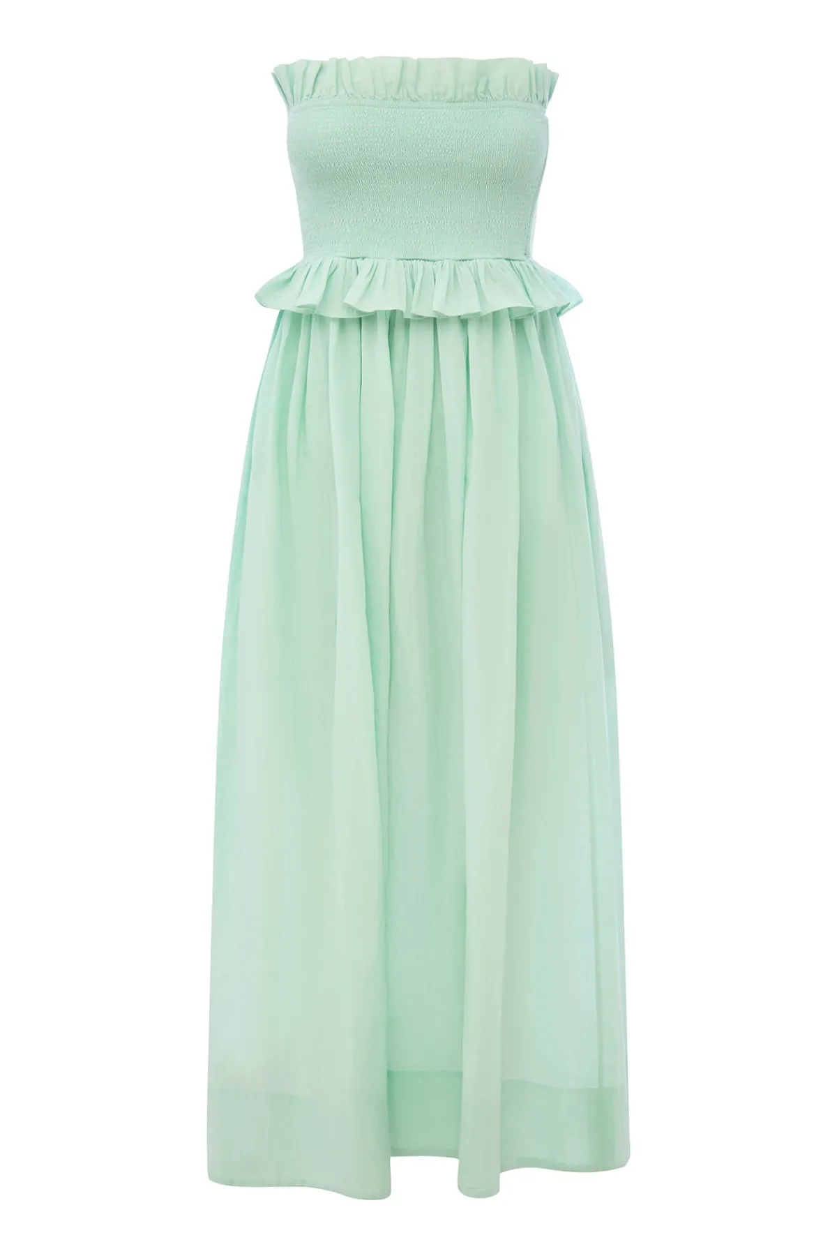 COBY STRAPLESS DRESS - COOL MINT | POSSE Fashion