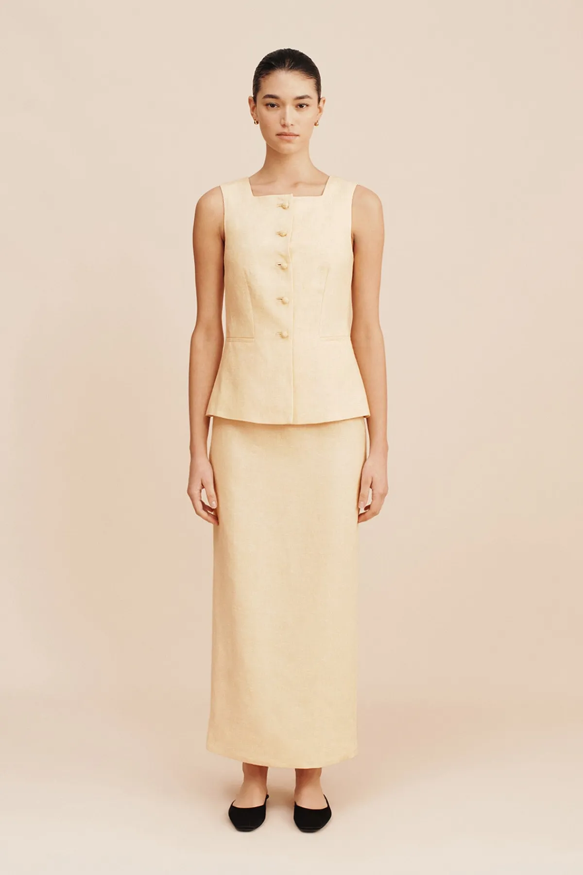 EMMA PENCIL SKIRT - DUSTY CITRON | POSSE Outlet