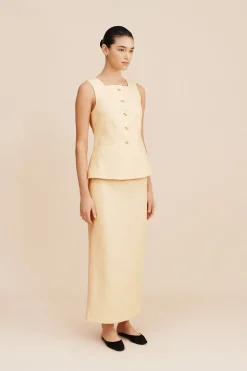 EMMA PENCIL SKIRT - DUSTY CITRON | POSSE Outlet
