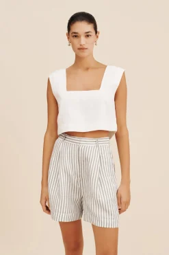 LORENZO SHORT - SEAGRASS STRIPE | POSSE Discount