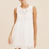 LOUISA MINI DRESS - VINTAGE WHITE | POSSE Outlet