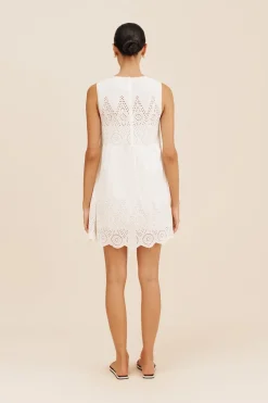 LOUISA MINI DRESS - VINTAGE WHITE | POSSE Outlet