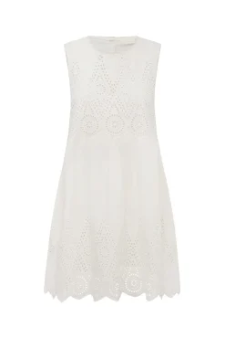 LOUISA MINI DRESS - VINTAGE WHITE | POSSE Outlet