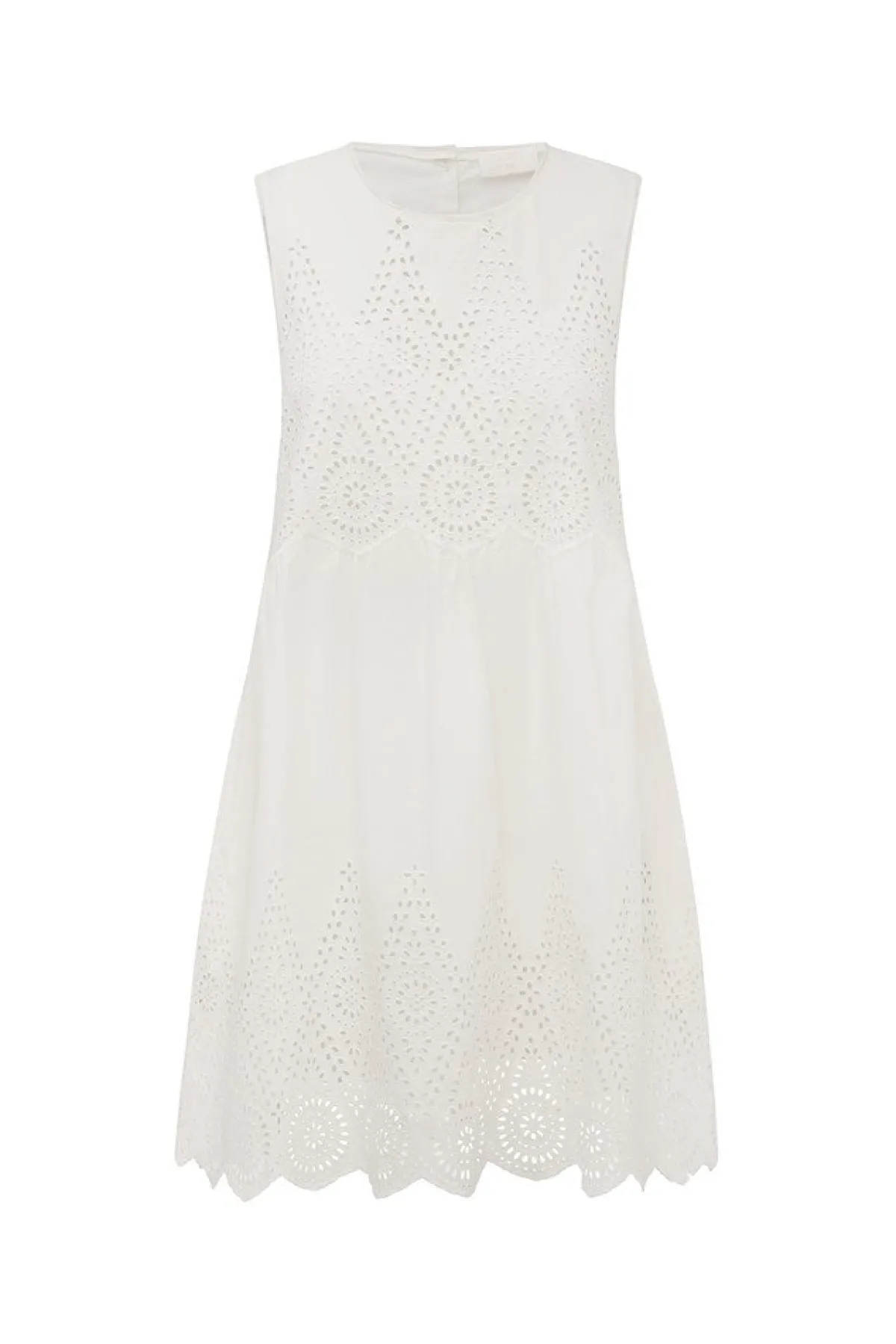 LOUISA MINI DRESS - VINTAGE WHITE | POSSE Outlet