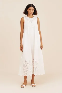 LOUISA SHIFT DRESS - VINTAGE WHITE | POSSE Cheap