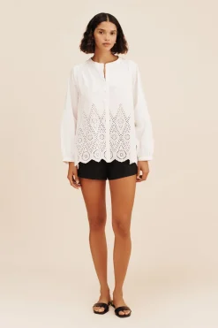 LOUISA SHIRT - VINTAGE WHITE | POSSE Flash Sale