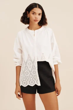 LOUISA SHIRT - VINTAGE WHITE | POSSE Flash Sale