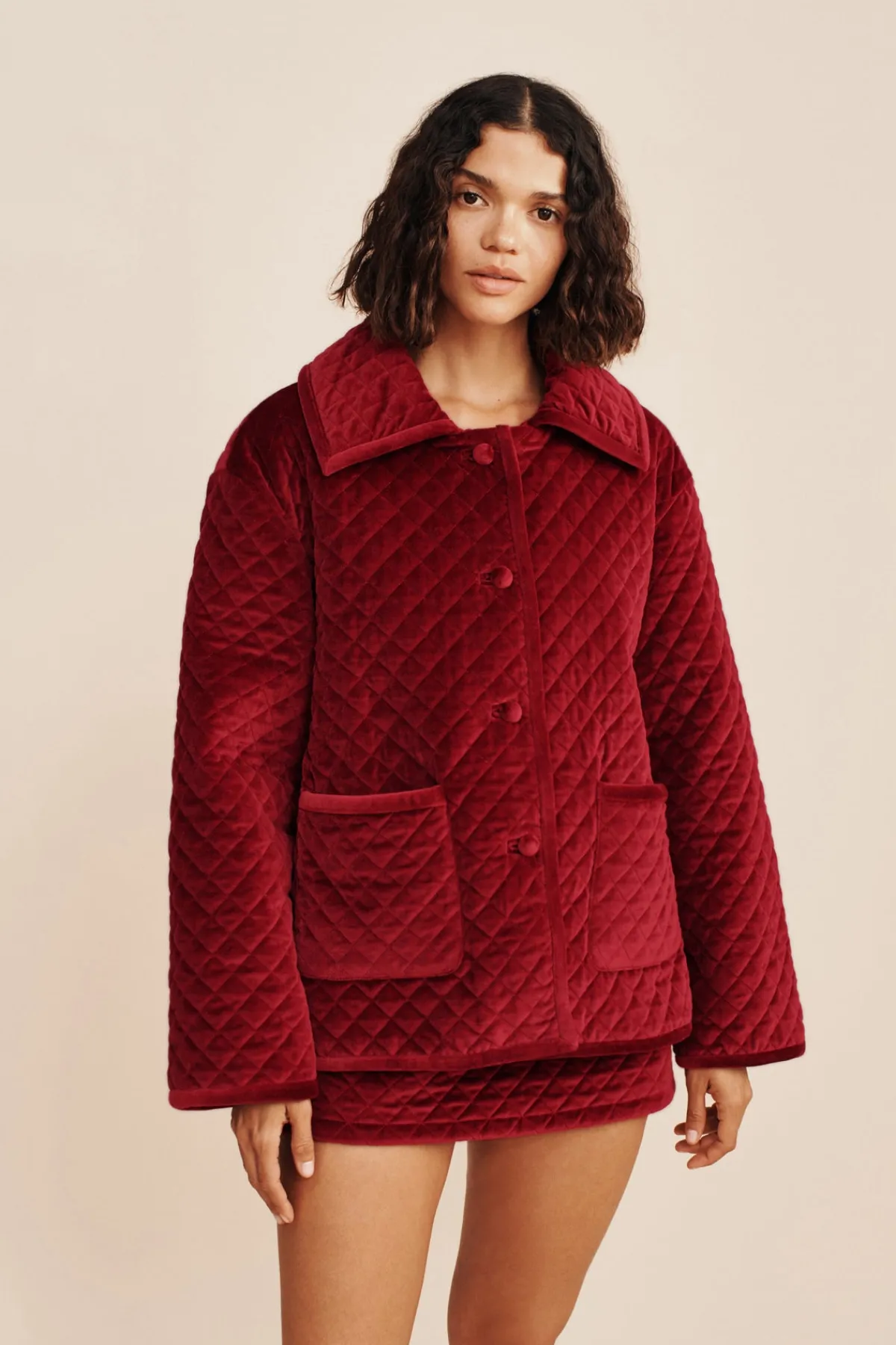 MARLEY JACKET - RED VELVET | POSSE New