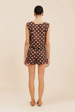 MARTINA CROP TOP - POLKA DOT | POSSE Cheap