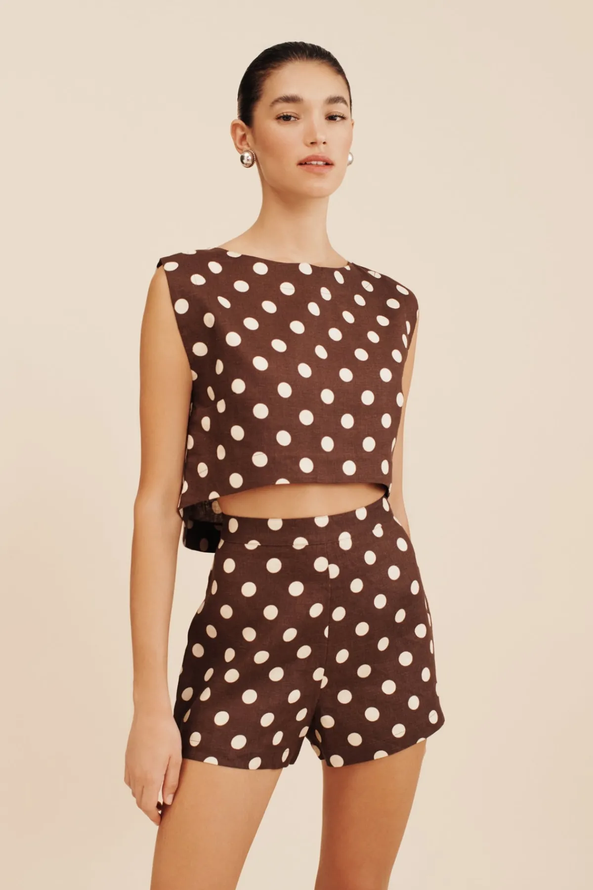 MARTINA CROP TOP - POLKA DOT | POSSE Cheap