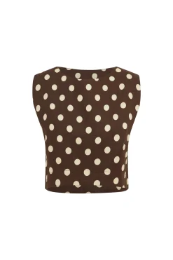 MARTINA CROP TOP - POLKA DOT | POSSE Cheap