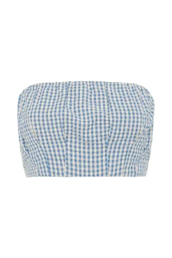 MIRA BANDEAU - BLUE GINGHAM | POSSE Hot
