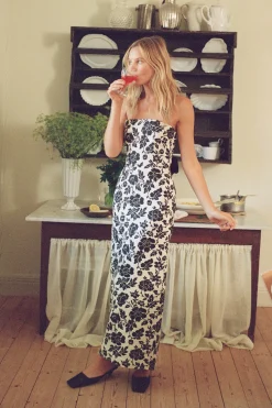 ROMEO DRESS - NOIR BLOOM | POSSE Flash Sale