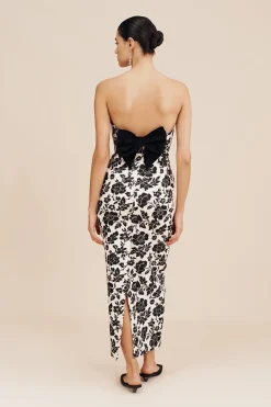ROMEO DRESS - NOIR BLOOM | POSSE Flash Sale