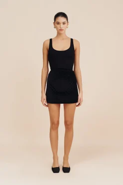 ROMEO MINI SKIRT - BLACK VELVET | POSSE Discount