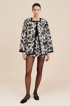 ROMEO MINI SKIRT - NOIR BLOOM | POSSE Shop