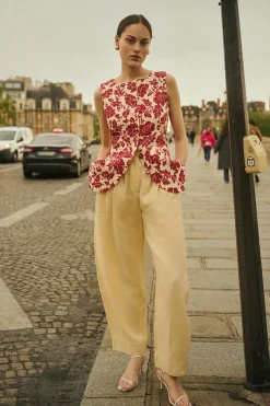 ROMEO VEST - SCARLET BLOOM | POSSE Best Sale