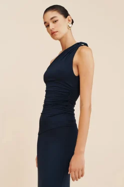 SASHA ONE SHOULDER TOP - ROYAL BLUE | POSSE Outlet