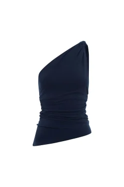SASHA ONE SHOULDER TOP - ROYAL BLUE | POSSE Outlet