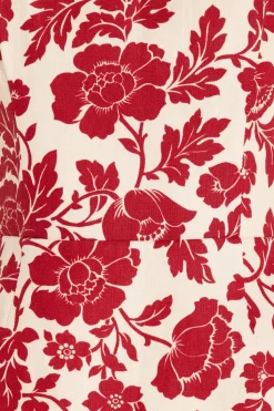 SKYLA COLUMN DRESS - SCARLET BLOOM | POSSE Shop
