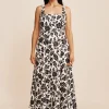 SKYLA DRESS - NOIR BLOOM | POSSE Flash Sale
