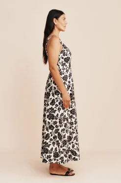 SKYLA DRESS - NOIR BLOOM | POSSE Flash Sale