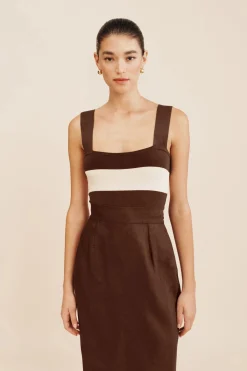 THEO CAMI - CHOCOLATE STRIPE | POSSE Outlet
