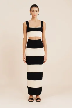 THEO CROP TOP - BLACK STRIPE | POSSE Hot