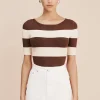 THEO TOP - CHOCOLATE STRIPE | POSSE Online