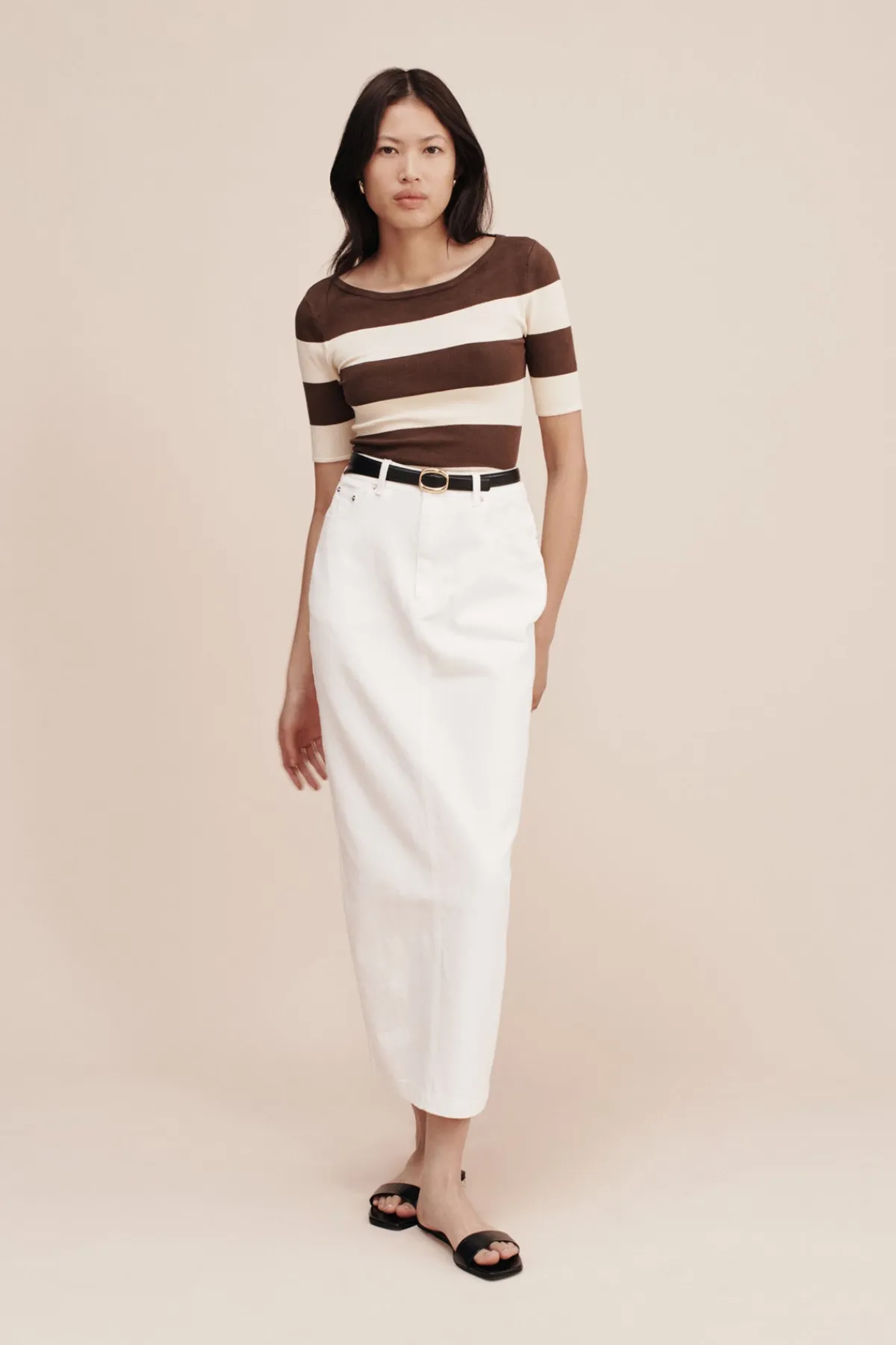 THEO TOP - CHOCOLATE STRIPE | POSSE Online