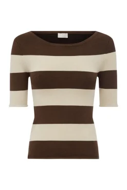 THEO TOP - CHOCOLATE STRIPE | POSSE Online
