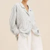 ZADIE SHIRT - SEAGRASS STRIPE | POSSE Outlet